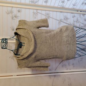 Jones New York Collection womens gray metallic sweater